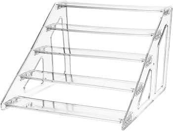 Clear multi-step display stand – elegant and versatile